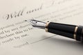 Last Will and Testament, Fountain Pen Royalty Free Stock Photo