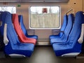 Electric Train Lastochka Inside, Russia.