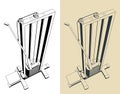 Lat pulldown machine illustrations