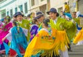 Latacunga, Ecuador September, 28, 2018: A parade during La Fiesta de la Mama Negra traditional festival. Mama Negra