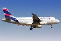 LATAM Airbus A319 airplane Royalty Free Stock Photo