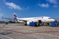 LATAM Airlines Airbus A320 airplane San Andres airport in Colombia