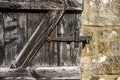 Latch on an old Barn Door Royalty Free Stock Photo