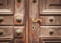Latch on the old door Royalty Free Stock Photo