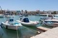 LATCHI, CYPRUS/GREECE - JULY 23 : Assortment of boats in the harbour at Latchi in Cyprus on July 23, 2009