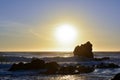 Late Afternoon Romantic Beach Scene Royalty Free Stock Photo