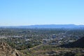 Late Afternoon Haze over Arizona Capital City of Phoenix as seen from North Mountain Royalty Free Stock Photo