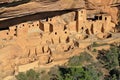 Cliff Palace in late Afternoon Light, Mesa Verde National Park, Colorado Royalty Free Stock Photo