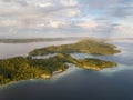 Aerial View of the Island of Yangeffo in Raja Ampat Royalty Free Stock Photo