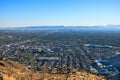 Late afternoon over Phoenix downtown, capital city of Arizona Royalty Free Stock Photo