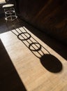 Long shadow, bar stool Royalty Free Stock Photo