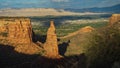 Late afternoon sun bathes Red Rock formations in Colorado Royalty Free Stock Photo