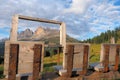 Scenic viewpoint in the Dolomites