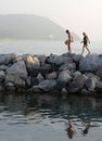 Late afternoon swim