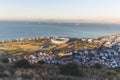 Late afternoon view of Green Point Stadium in Cape Town