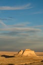 Late Afternoon View of the Pawnee Buttes in Northeastern Colorado. Royalty Free Stock Photo