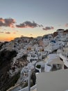 Late afternoon view of Santorini, Greece