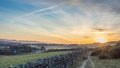 Late afternoon walk in the Pentlands Royalty Free Stock Photo