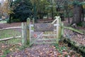 A late autumn day in Buchan Park Crawley United Kingdom