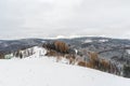 Late autumn Slezske Beskydy mountains from Filipka