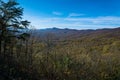 Late Autumn View of the Blue Ridge Mountains Royalty Free Stock Photo