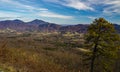 Late Autumn View of Goose Creek Valley and the Blue Ridge Mountains Royalty Free Stock Photo