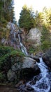 Late autumn in Western Carpathians Varciorog Waterfall Royalty Free Stock Photo