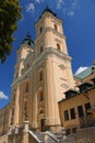 Late Baroque Basilica in the Old Village Poland, Podkarpackie Province Royalty Free Stock Photo