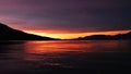 Dawn and Emerging Sunrise, Dramatic Light on Gulf of Corinth Bay, Greece