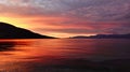 Dawn and Emerging Sunrise, Dramatic Light on Gulf of Corinth Bay, Greece