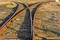 Late Day Sun on Rusty Tracks