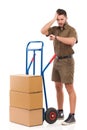 Late with a delivery Royalty Free Stock Photo
