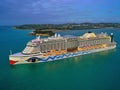 Late evening cruise departure from St. John's Harbor, Antigua and Barbuda