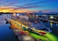 Late evening cruise departure from St. John's Harbor Antigua