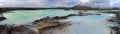 Landscape Panorama of Blue Lagoon, Reykjanes Peninsula, Western Iceland