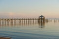 Late Evening Shot of Pier on Bay