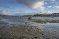 Late evening sun over Instow beach Devon Royalty Free Stock Photo