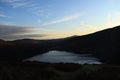 Late evening view of Lough Tay lake - Ireland tourism - Guinness Lake Royalty Free Stock Photo