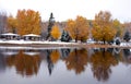 Late fall landscape Bromont Quebec