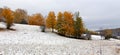 Late fall landscape  Bromont Quebec Royalty Free Stock Photo