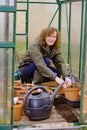 Planting summer flowering corms in early March.