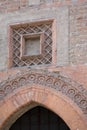 Late Gothic architecture in italy, vaulted door (1400). Royalty Free Stock Photo
