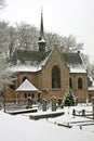 Late medieval church in wintertime the Netherlands Royalty Free Stock Photo