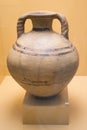 Late Myceaean amphora with twisted hands from the underground fountain on the north slope of acropolis