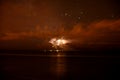 Late night lightning storm Royalty Free Stock Photo