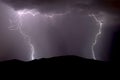 Arizona monsoon lightning storm Royalty Free Stock Photo