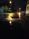 Late night rainy walk