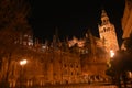 It is late at night in Seville Andalusia Royalty Free Stock Photo