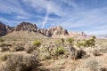 Late Night Trail, Mustang Loop, Red Rock Conservation Area, Southern Nevada, USA Royalty Free Stock Photo