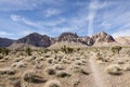 Late Night Trail, Mustang Loop, Red Rock Conservation Area, Southern Nevada, USA Royalty Free Stock Photo